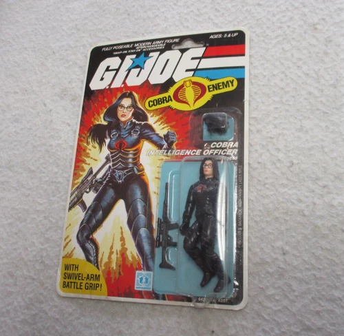 HASBRO GI JOE 1984 COBRA BARONESS 32 BACK PEACH FILECARD SEALED MOC NEW VINTAGE
