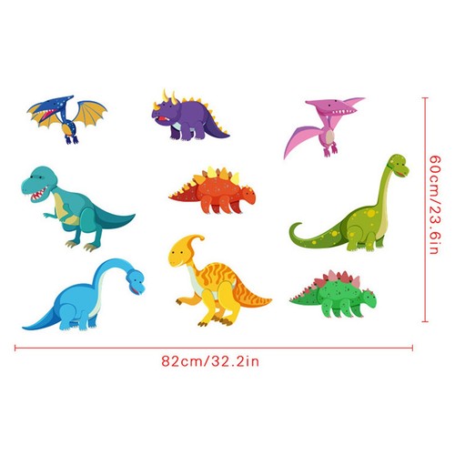 Cute Dinosaur Wall Stickers Kids Boys Nursery Home Decor Art Mural Wall Decal - Picture 3 of 3