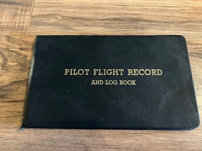 Vintage 1961 Pilot Flight Record And Log Book Student Pilot Las Vegas ...