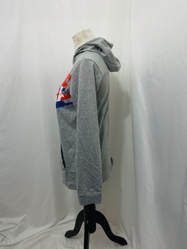 Girl's XL Shirt Nike Grey Big Logo Hooded Long Sleeve Mock Neck - Picture 5 of 6