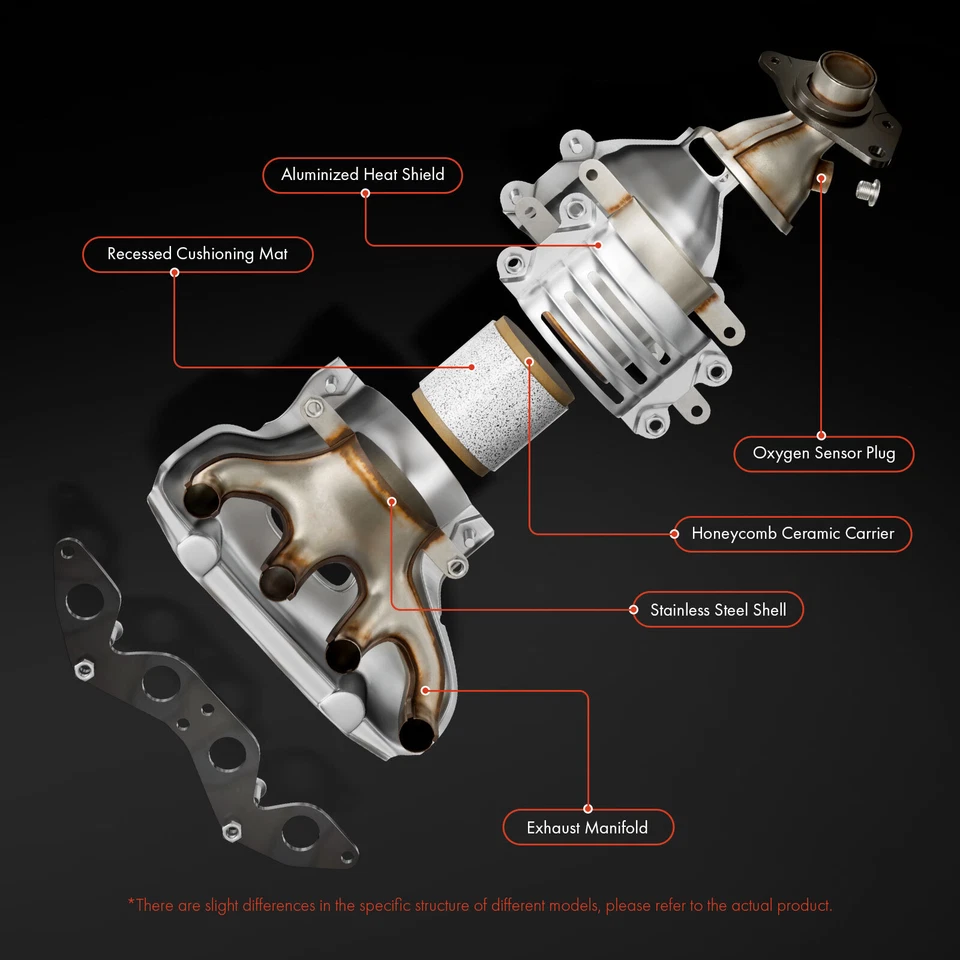 Передний левый каталитический конвертер для Ford Fusion 2006-2012 Lincoln Zephyr Mercury - Изображение 4 из 4