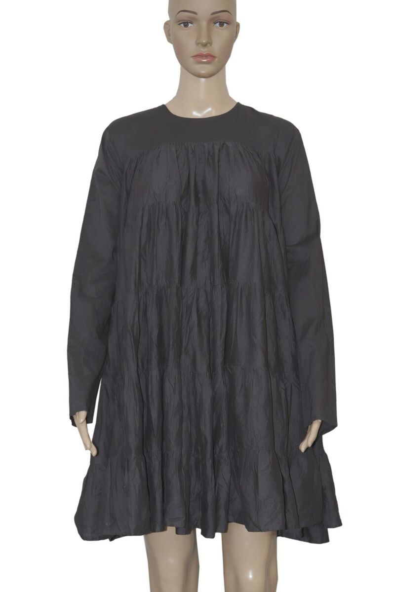 Merlette Soliman Tiered Mini Dress X Tomorrowland Frock Gray Merlette Soliman Tiered Mini Dress X Tomorrowland Frock Gray
