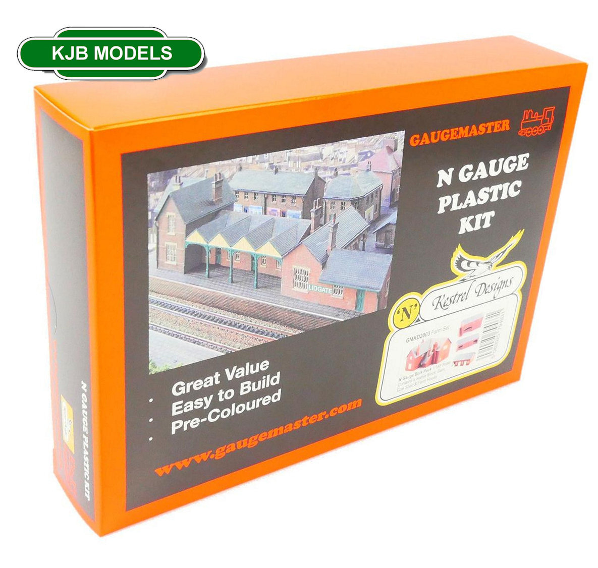 Kestrel GMKD2003 Farm Set House Barn Stables Cow Shed - Kits N Gauge Gaugemaster