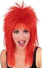 Cabelo Rockeira Anos 80 Peruca Rocker Dos Anos 80 Com Bandana E