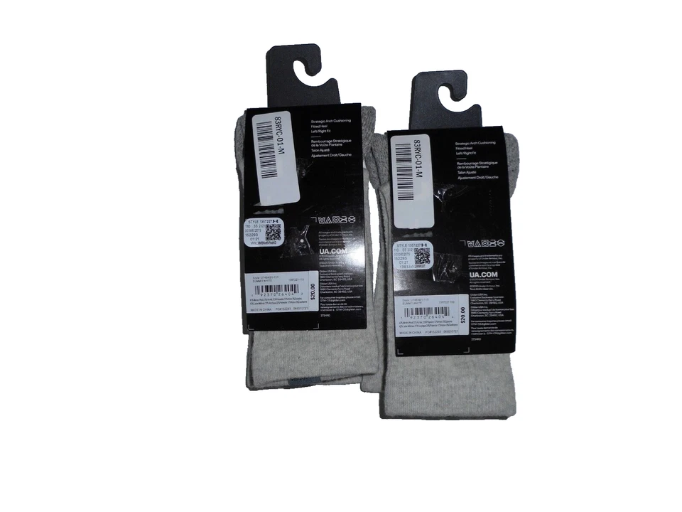 UNDER ARMOUR 2 Pair WOOL Blend HITCH Cushioned SOCKS Mens MEDIUM 4 - 8 $40 NEW - Image 3 of 3