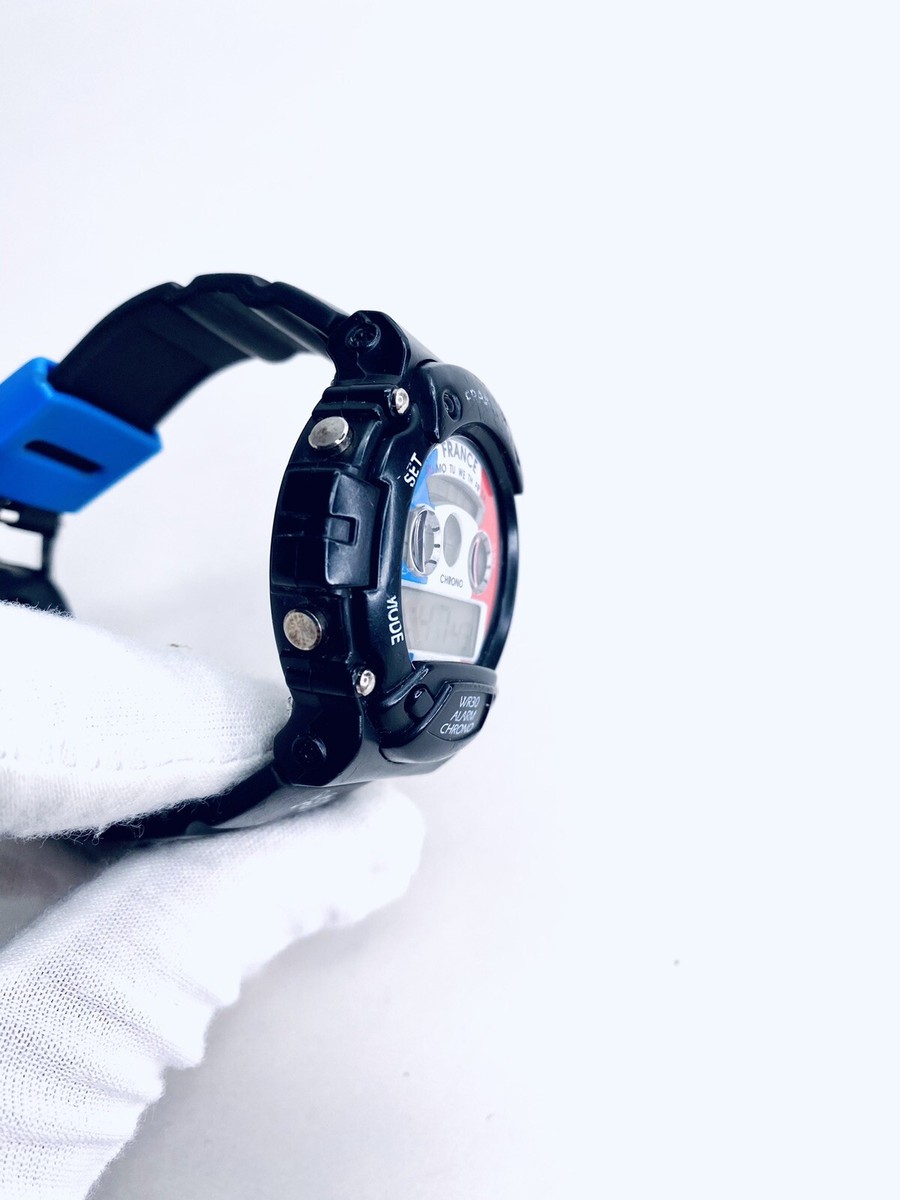 France 98 World Cup Digital Quartz Black Rubber Chronograph