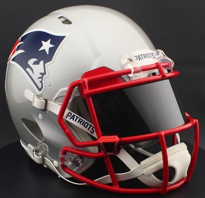 NEW ENGLAND PATRIOTS NFL Football Helmet with REVO BLACK Visor / Eye Shield
