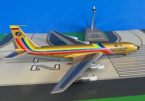 Ecuatoriana Boeing 707-320C HC-BGP Jet Cargo 1/200 scale diecast Inflight 200 - Afbeelding 1 van 1