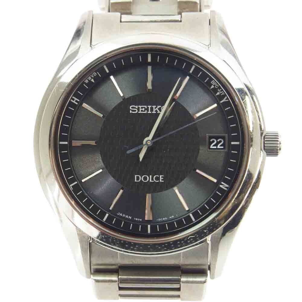 美品✨ SEIKO ドルチェ 腕時計 7B24-0AV0 シルバー タフソーラー SEIKO SEIKO/セイコー ドルチェ 7B24-0AV0 腕時計 ステンレス