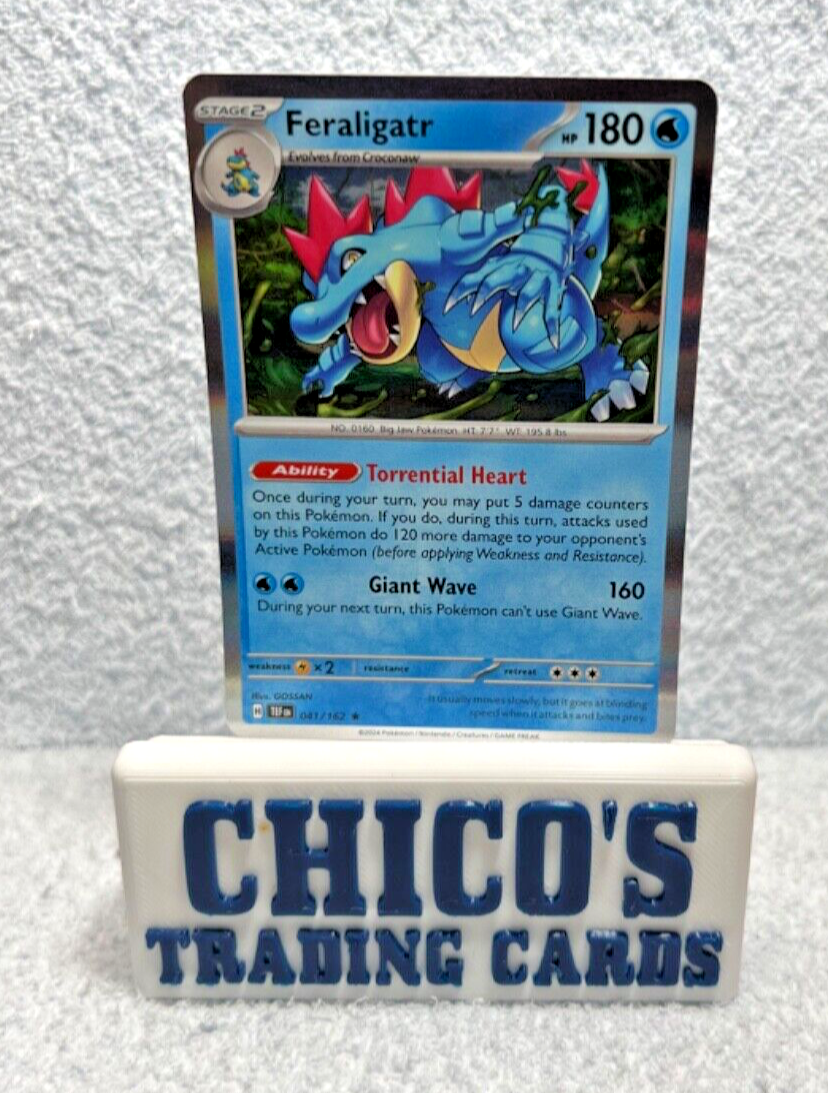 Pokemon 2024 Feraligatr Holo Rare - 041/162 - Temporal Forces | eBay