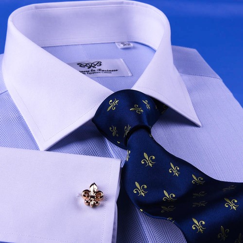 big w white business shirt