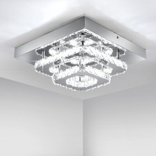 Kristall Deckenlampe LED Deckenleuchte Schlafzimmer Lampe Kronleuchter Lüster Ys