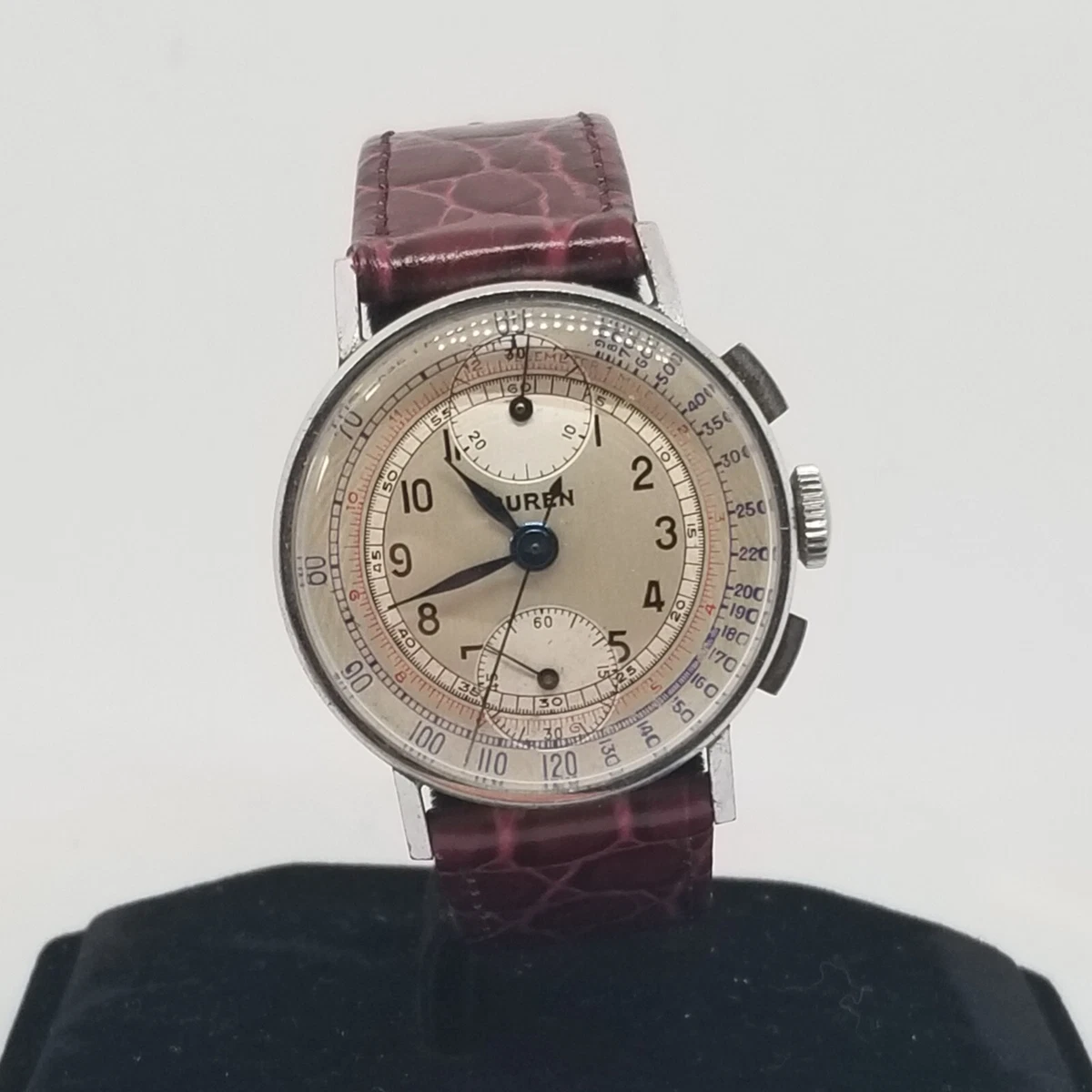 FARW58 Vintage Swiss Buren Chronograph Venus 170 Wrist Watch 7 Jewels Working