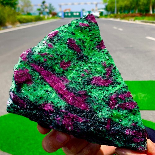 2.02LB Natural green Ruby zoisite (anylite) crystal Chakra Healing Energy - Picture 10 of 21