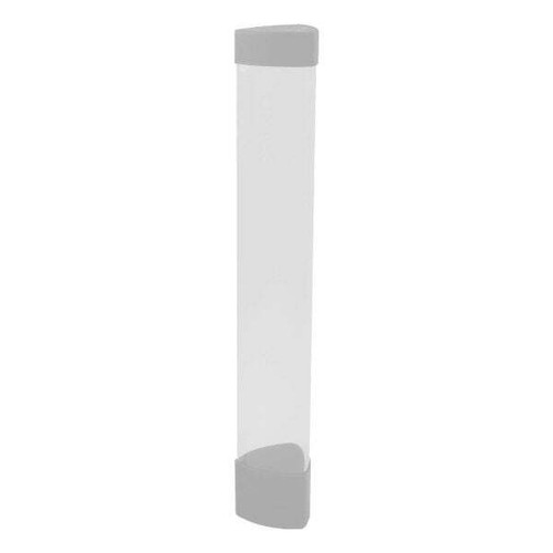 1 BCW Clear Tri-oval Playmat Tube With 2 White Dice and Caps - Picture 4 of 4