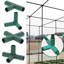 4x Plant Awning Structure Joints Connector Plastic Pipe Frame Greenhouse Bracket