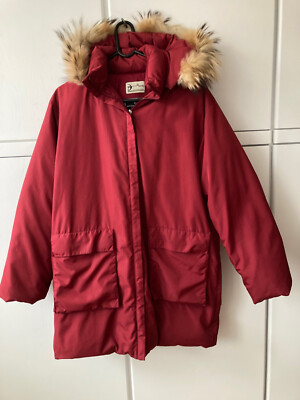 Sergio Tacchini Vintage Daunenjacke Jacke gr.38 rot-burgundy