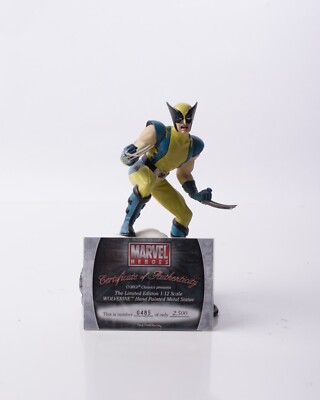 Corgi Marvel Wolverine 1:12 Scale 7'' Hand-Painted Metal Statue 485/2500 COA