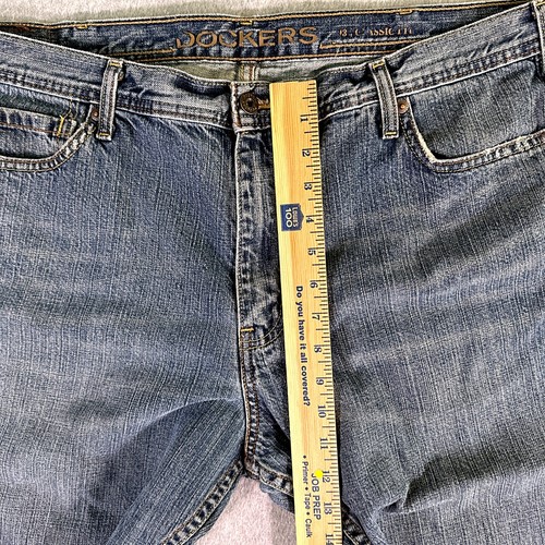 Dockers Mens Jeans Shorts Blue Size 38 (38) Cut-Off Denim Classic Fit - Picture 7 of 11