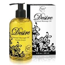 Desire Sensual Massage Oil, Best Massage Oil for Couples Massage - Vanilla Dream