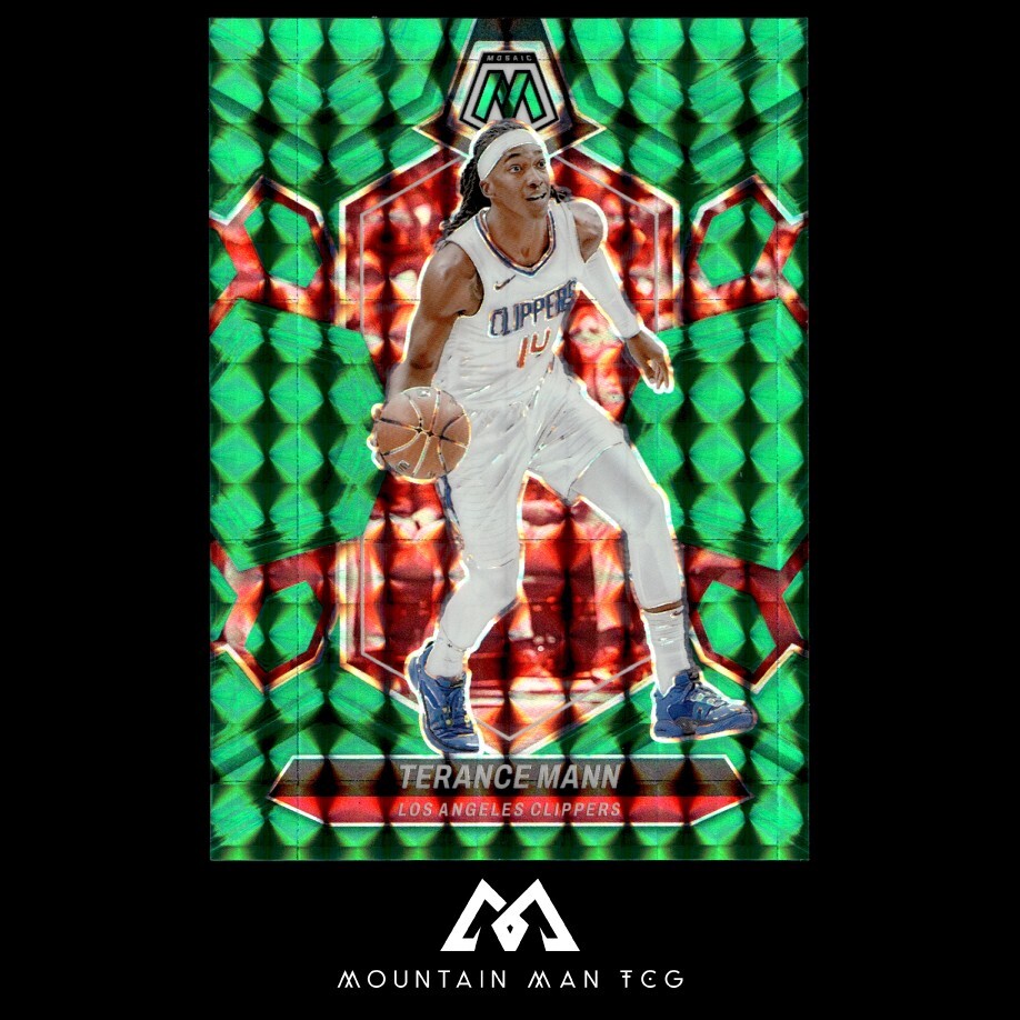 2023-24 Panini Mosaic - Teal Mosaic /75 #14 Terance Mann