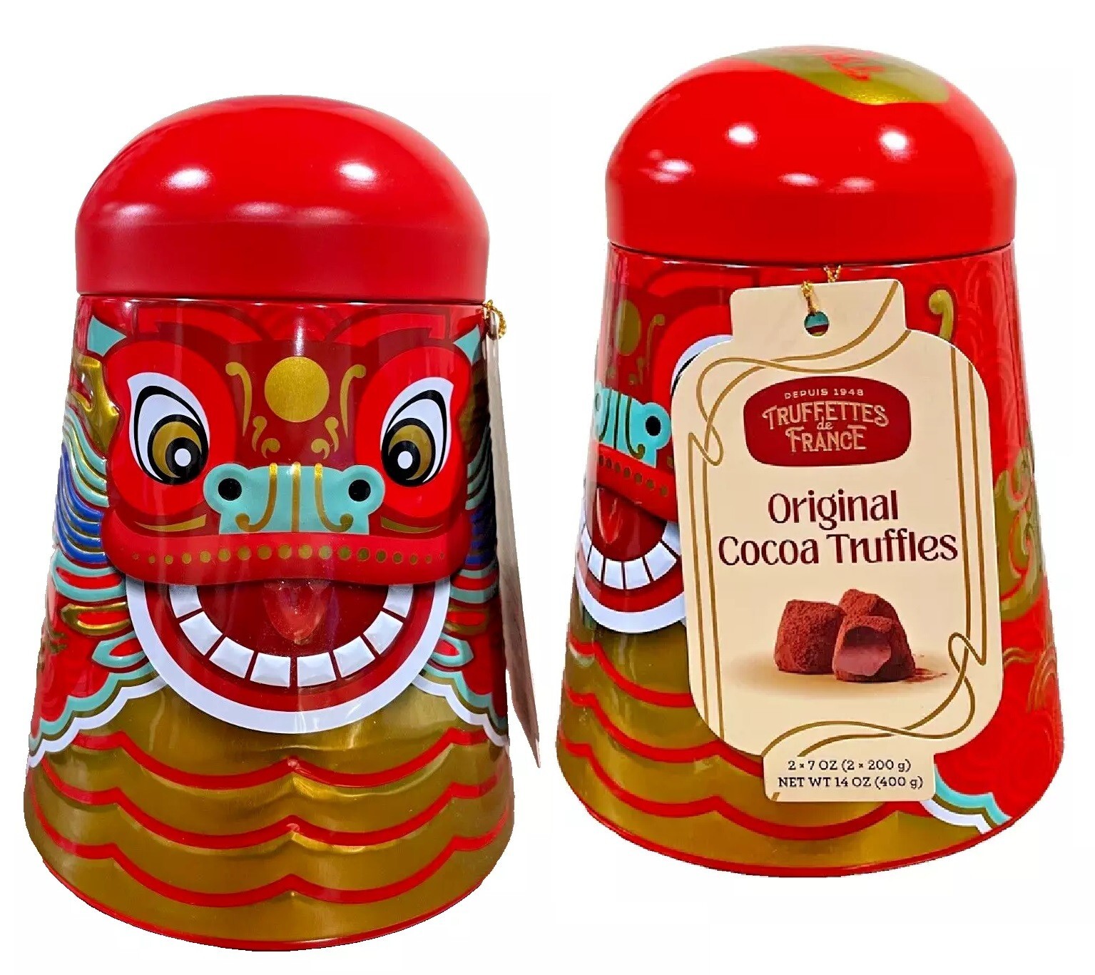 2-PACK Chocmod Truffettes de France Original Cocoa Truffles, 14 Ounce each