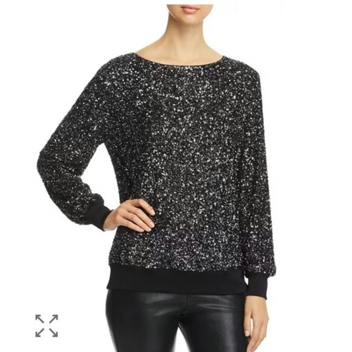 LAFAYETTE 148 NY NESSA SEQUINED BLOUSE, SIZE XL