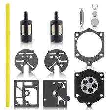 Carburetor Repair Kit For McCulloch Pro Mac 610 650 655 Chainsaw Carb Fuel Line