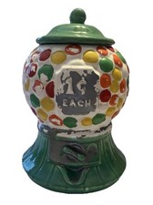 Tarro de galletas Gumball Candy Machine vintage 890 verde