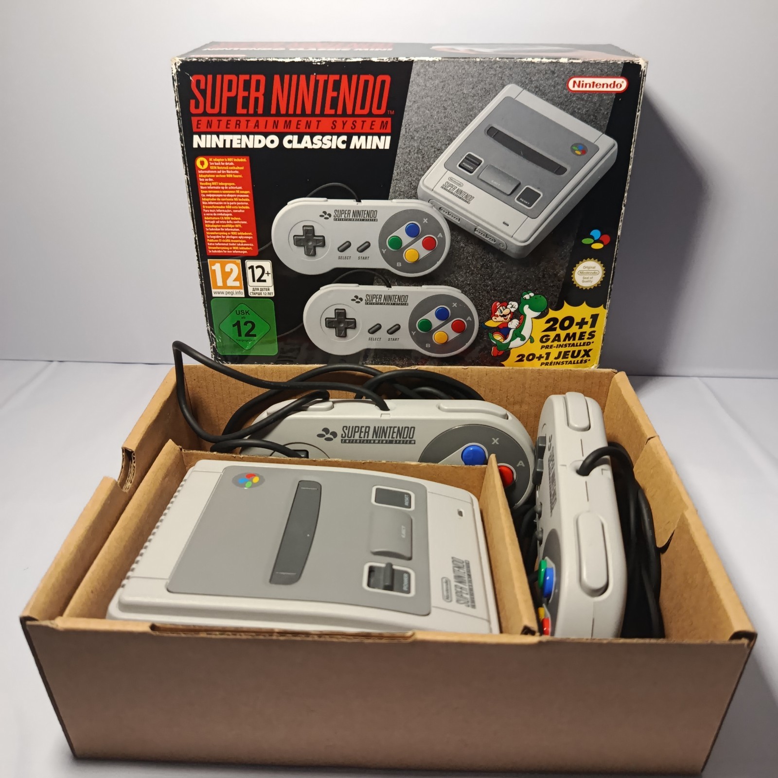 SUPER NINTENDO SNES CLASSIC MINI SNES 21 GIOCHI e 2 CONTROLLER