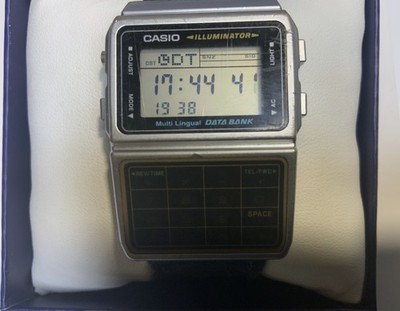 Casio DBC-611 Databank Calculator Watch Multi-Lingual Tested - Grade C+