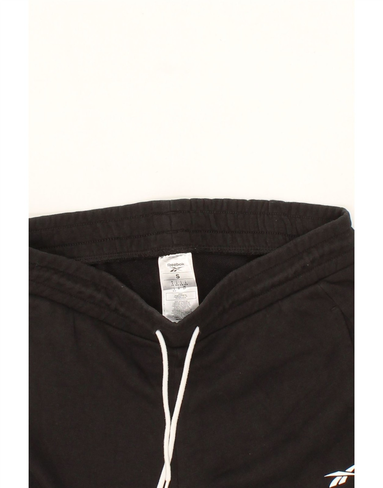 REEBOK Womens Tracksuit Trousers Joggers UK 8/10 Small  Black Colourblock BX09 thumbnail 3