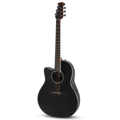 Ovation Celebrity Traditional E-Acoustic Guitar CS24L-5G, Cutaway, Black, Lefty