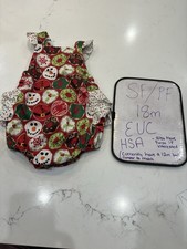 Girls 18 Month Ricrac And Ruffles Christmas Bubble