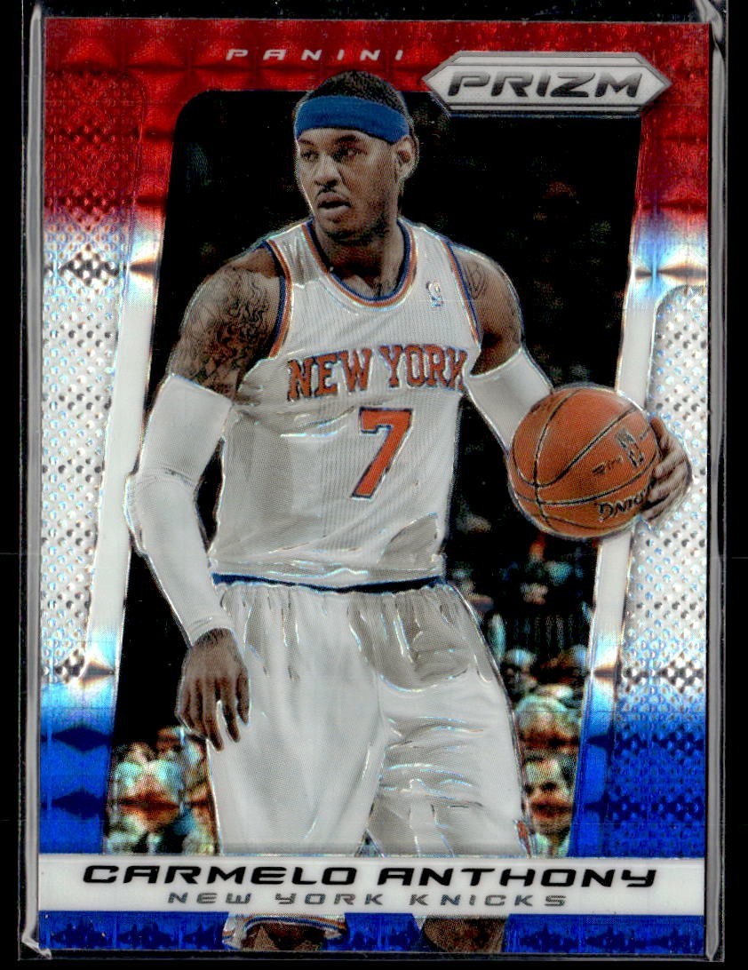 2013-14 Panini Prizm Carmelo Anthony Red/White/Blue Mosaic Prizm #172 Knicks