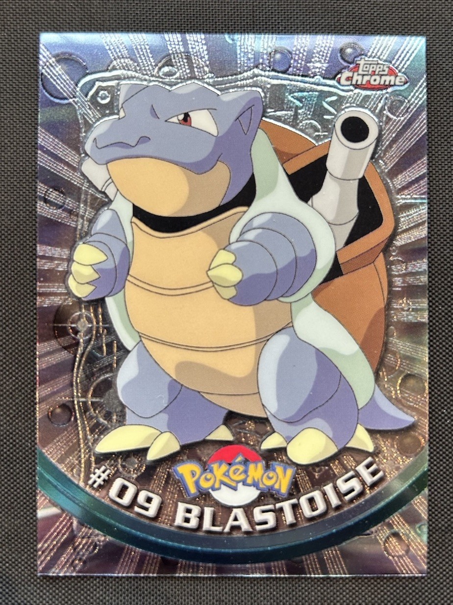 2000 Pokemon TV Topps Chrome Blastoise #9 - NM