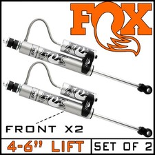 Fox 2.0 Remote Reservoir Front Shocks Pair Fits 2003-2009 Hummer H2 4-6 Lift