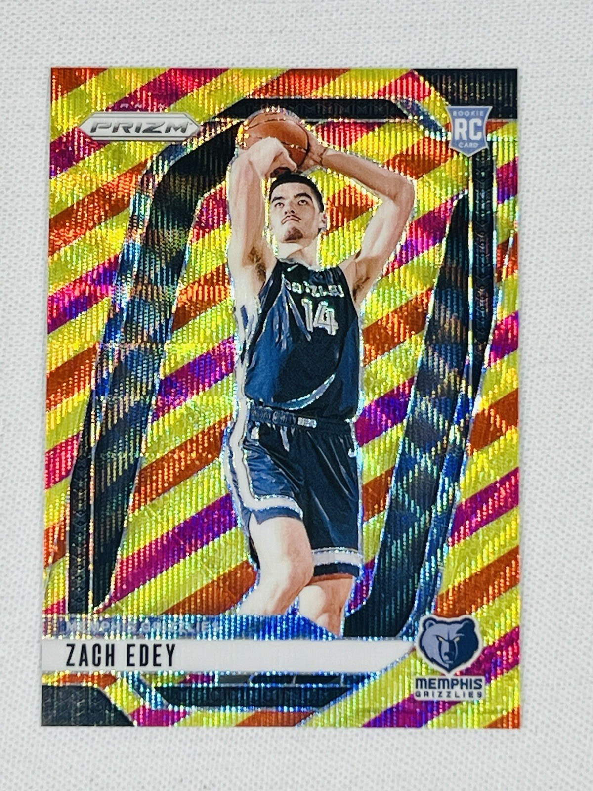 2024-25 Prizm Zach Edey Rookie RC #249 Multi Wave Prizm SP/88 Grizzlies 📈INVEST