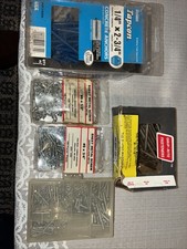 LOT: Tapcon 1/4 In. x 2-3/4 Concrete Screw Anchor  & sheet Metal Screws,nails
