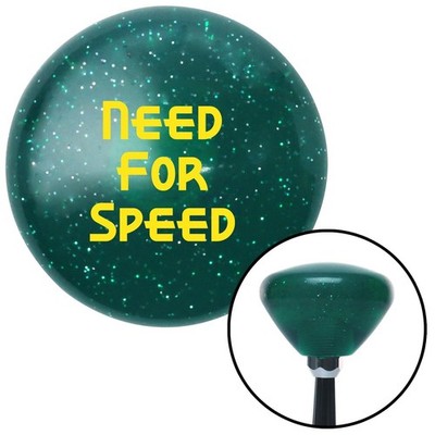 Yellow Need For Speed Green Retro Metal Flake Shift Knob w/ M16x1.5 Insert Auto
