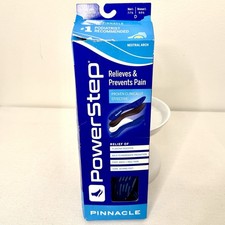 Powerstep Pinnacle Support Insole System Neutral Size D M7-7.5, W9-9.5 New