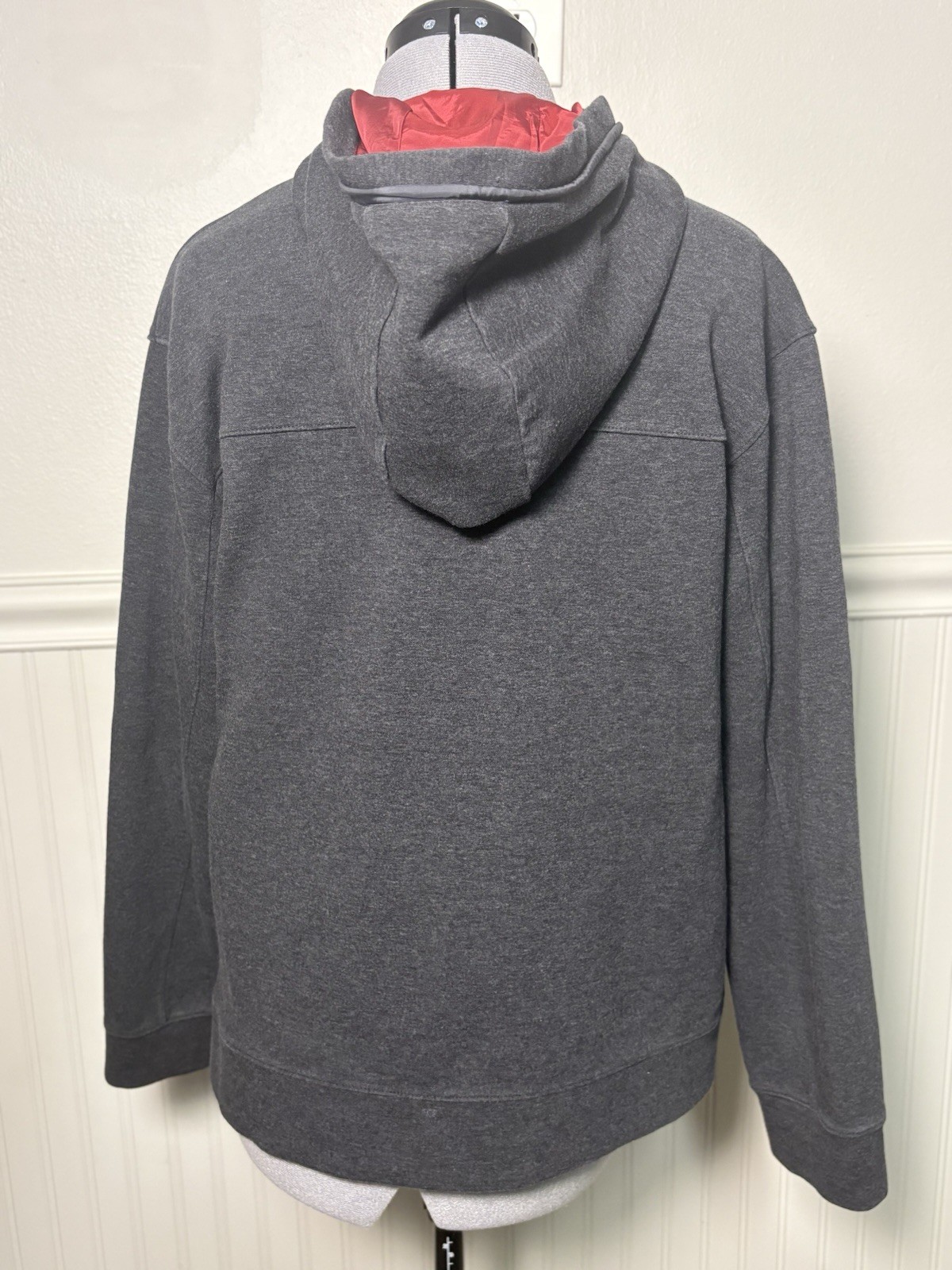 Banana Republic Men’s Jacket Basic Gray Large Hoo… - image 3