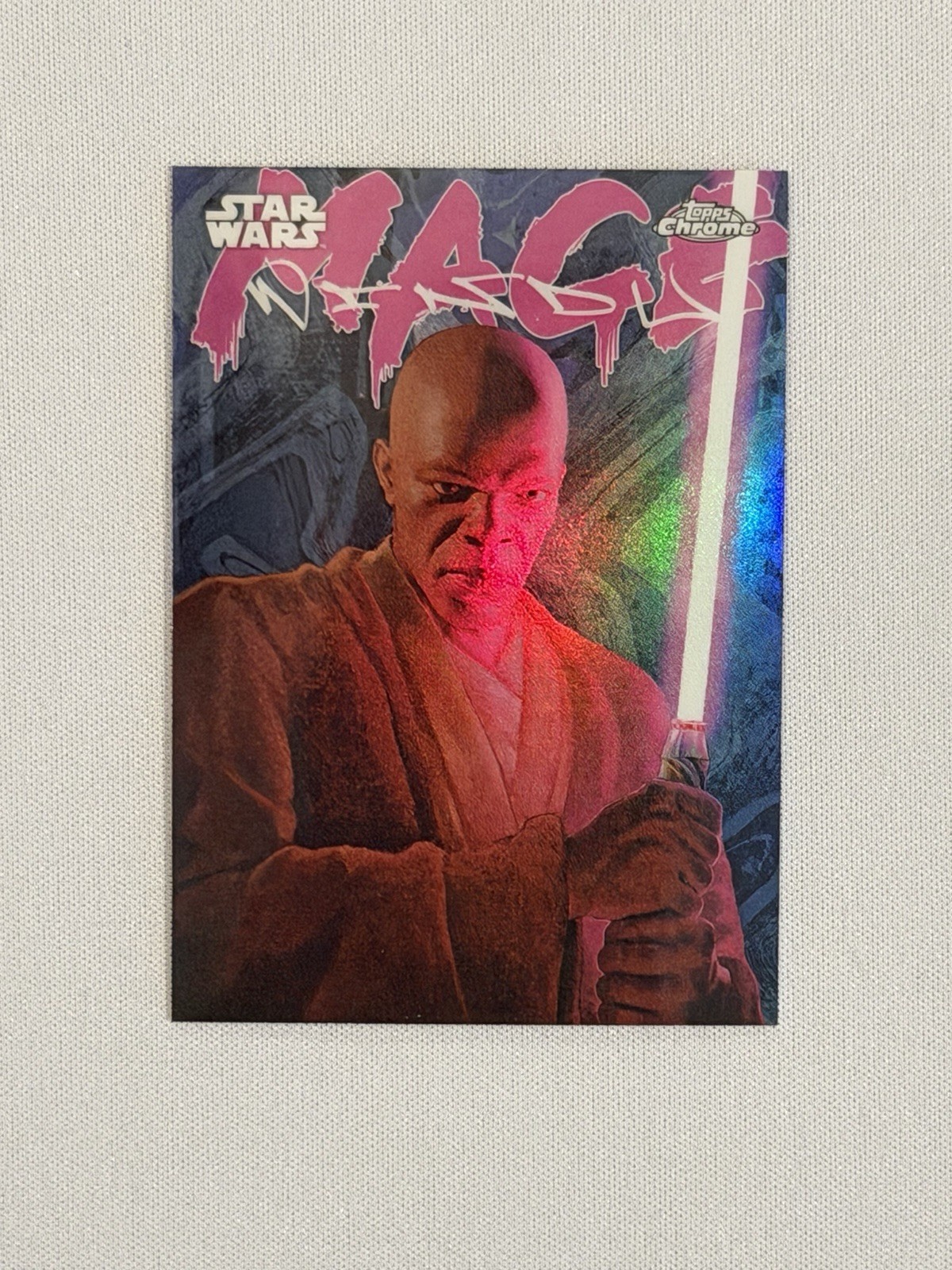 Mace Windu #GG-13 Star Wars 2025 Topps Chrome Galactic Graffiti trading card — raw and PSA graded price guide