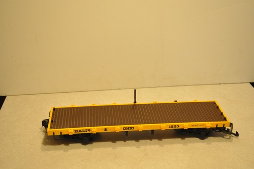 Coche plano Bachmann 95615 Baltimore y Ohio con estacas 1525 calibre B&O G amarillo C-8 | Condition: Used