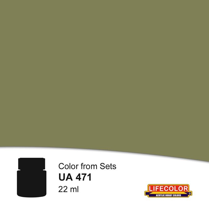 Lifecolor NUA471 - Medium Green 22 ml - New
