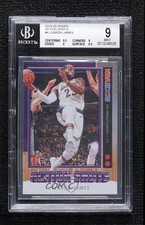 2019-20 Panini NBA Hoops Action Shots LeBron James #4 BGS 9 MINT 6fs