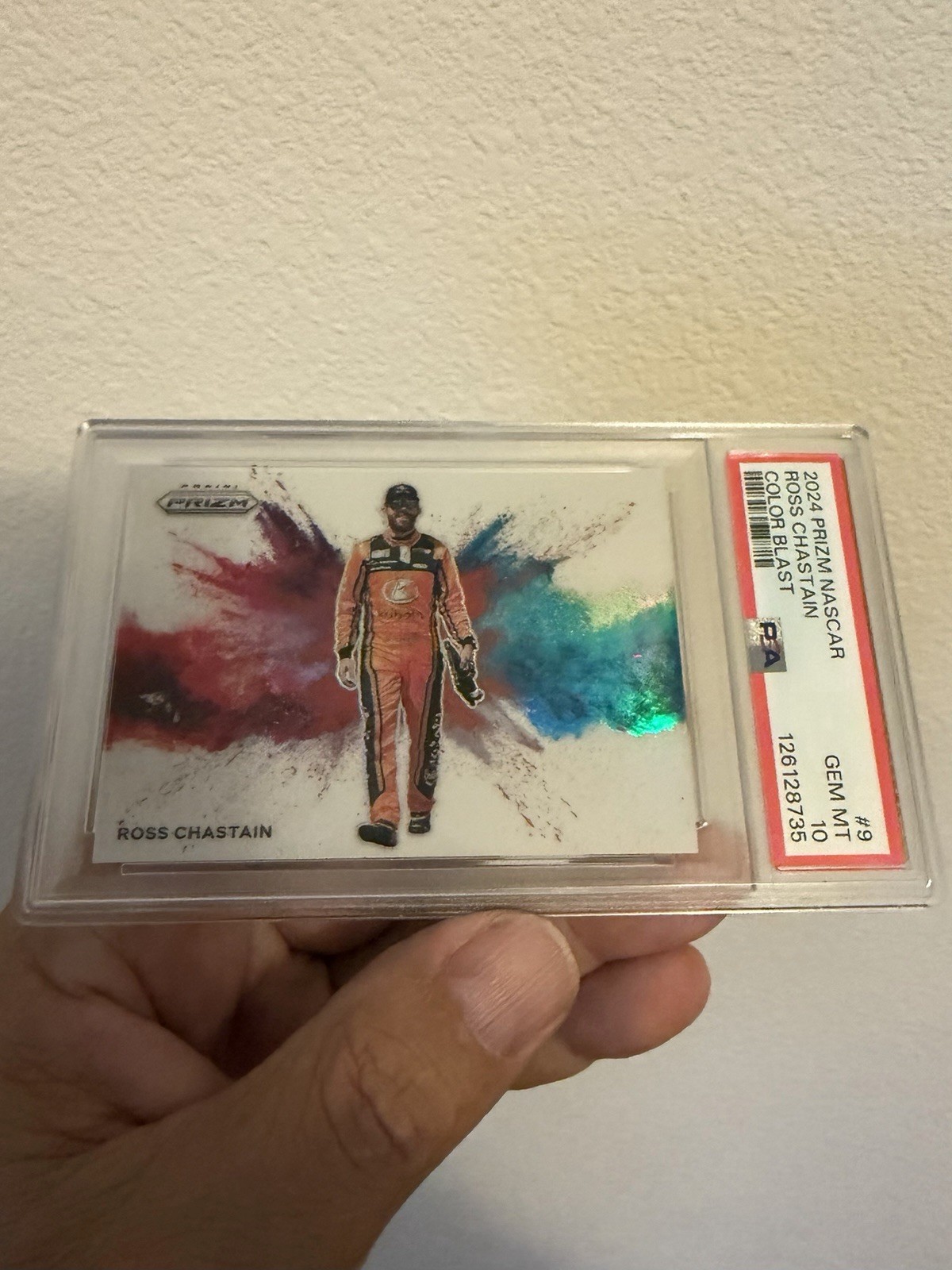 2024 Panini Prizm Nascar Color Blast Ross Chastain #9 PSA 10