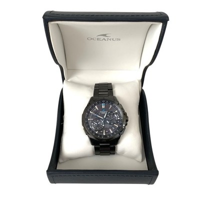 CASIO Oceanus OCW-G1000 Titanium Black GPS Hybrid Radio Solar Men's Watch Japan