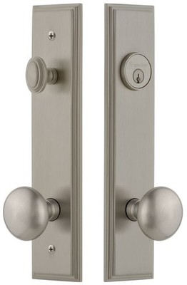 Grandeur CARFAV_TP_ESET_238 Carre Solid Brass Tall Plate Single - Nickel