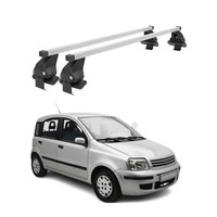 Menabo DachträGer GrundtäGer FüR Fiat Panda 2003-2012 50Kg Stahl Silber 2 Tlg